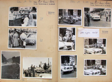 Borgward Isabella at Mille Miglia 1958 ten Factoryphotos (10429)